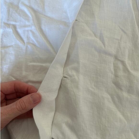 Rumer - Harper Cut Out Linen Blazer Dress in White - Picture 2 of 7